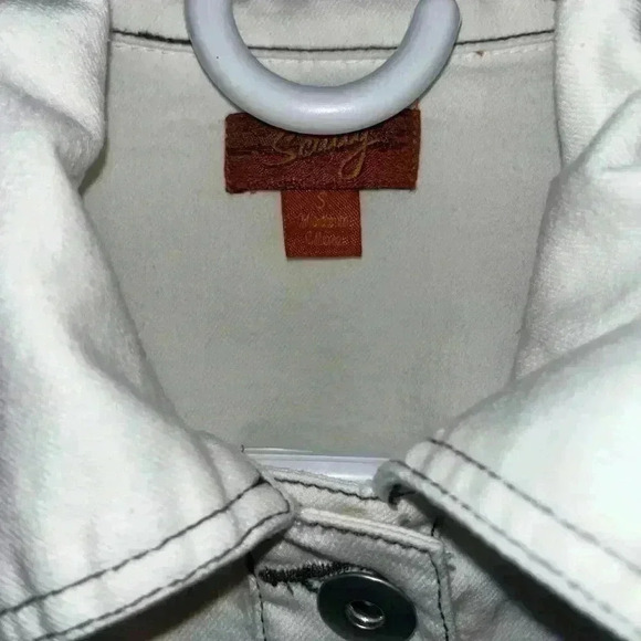 Scully Denim & Lace White Jacket - Picture 3 of 3